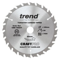 Trend CSB/16524T Craft Saw Blade 165mm X24t X20 Thin £19.16